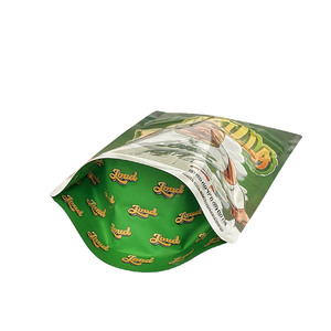 Logo personnalisé découpé 5G imprimé mylar odeur fermeture éclair en plastique fermeture éclair debout refermable bonbons mylar sac - Product Image 4