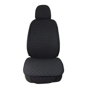 Coprisedili <span class=keywords><strong>Auto</strong></span> Universali di Lusso Sportivi in Tessuto di Lino con Schiuma da 5mm Traspiranti per Tutte le Stagioni, Set da 2 Pezzi - Product Image 2