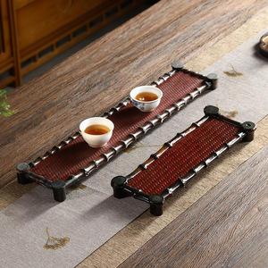 Bamboo Woven <b>Tea</b> <b>Tray</b> Japanese Retro Style Lacquer Dry Brewing Table <b>Tea</b> Serving <b>Tray</b> Residential Use - Product Image 1
