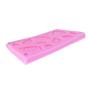 Rectángulo 12 piezas 3D clásico diferentes hojas de Rosa Diy molde de silicona - Product Image 4