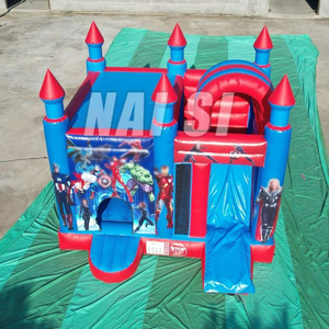 Castillo Inflable Comercial con Tobogán, Casa de Brinco Inflable, Ciudad de Diversión, Tobogán Inflable para Niños para Eventos y Fiestas - Product Image 3