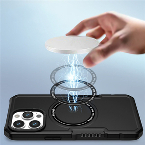 Hợp thời trang không dây sạc PC TPU di động từ trường hợp điện thoại di động cho <span class=keywords><strong>Iphone</strong></span> 15 16 14 13 12 11 Pro Max khó khăn Bìa - Product Image 5