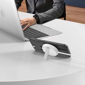 Support pour iPhone en alliage d'aluminium portable, chargeur sans fil magnétique Qi2 15W à charge rapide pour iPhone - Product Image 1