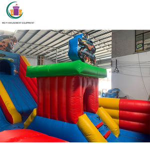 <span class=keywords><strong>Castillo</strong></span> inflable gigante de rueda caliente con toboganes Parque de Atracciones inflable con muro de escalada y obstáculos para negocios de alquiler - Product Image 6