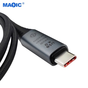 CE 40Gbps USB3.2 USB4.0 Transparent Type C Data <strong>Cable</strong> 100W 240W 8K 60Hz Compatible <strong>Thunderbolt</strong> <strong>3</strong> Audio <strong>Cable</strong> - Product Image 5
