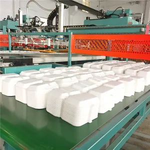 Small Semi Automatic Foam Food Box Machine / Disposable Foam Plates Making Machine