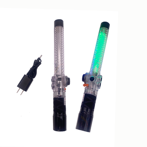 Bâton <span class=keywords><strong>Électrique</strong></span> Multifonctionnel LED à Télécommande, Lumières Stroboscopiques d'Avertissement pour Contrôle de la Circulation avec Laser - Product Image 4