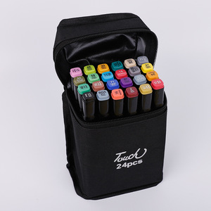 24 unidades/juego de rotuladores a base de <span class=keywords><strong>alcohol</strong></span> de <span class=keywords><strong>doble</strong></span> punta, rotulador de tela - Product Image 6