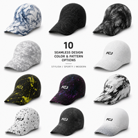 Casquette de sport sans couture, moulée monobloc, pliable, de luxe, à performance rafraîchissante, idéale pour le golf, la course, le baseball et les voyages, sous marque privée