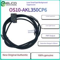 Sensor Fotoelektrik ELCOPhotoelectric, OS10-AKL350CP6, Jarak Deteksi 150mm, Output PNP, Sumber Cahaya Laser, ElcoOS10-AKL350CP6