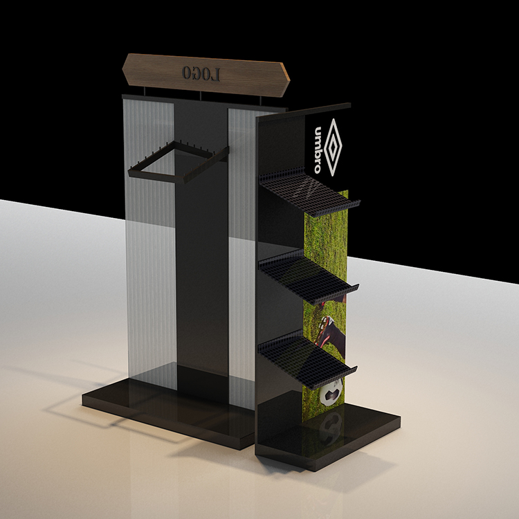 Customized Clothes Display Rack for Retail Shops - T Shirt Display