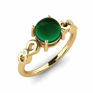 Proprietà dell'agata verde in argento Sterling 925 gioielli in pietra naturale di agata verde dell'oceano - Product Image 6