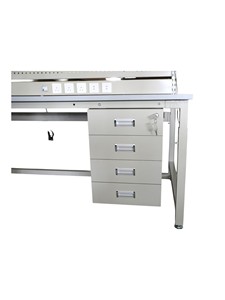 <span class=keywords><strong>Établi</strong></span> en acier antistatique Leenol ESD Poste de travail du personnel d'atelier avec panneau perforé pour outils et tiroirs de rangement de <span class=keywords><strong>garage</strong></span> État d'<span class=keywords><strong>occasion</strong></span> - Product Image 2