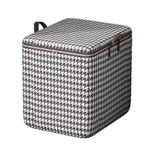 Handle Design Big Fabric Foldable Clothes Quilt Storage Bag Organizer <b>Large</b> Capacity Wardrobe Organizer <b>Box</b> - Product Image 2