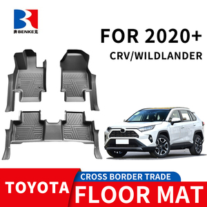 Alfombrillas de Piso Interiores para Automóvil de Alta Calidad, Impermeables, de 3 Piezas, de TPE 5D, para Todo Clima, para Honda <span class=keywords><strong>CRV</strong></span> 2020 - Product Image 2