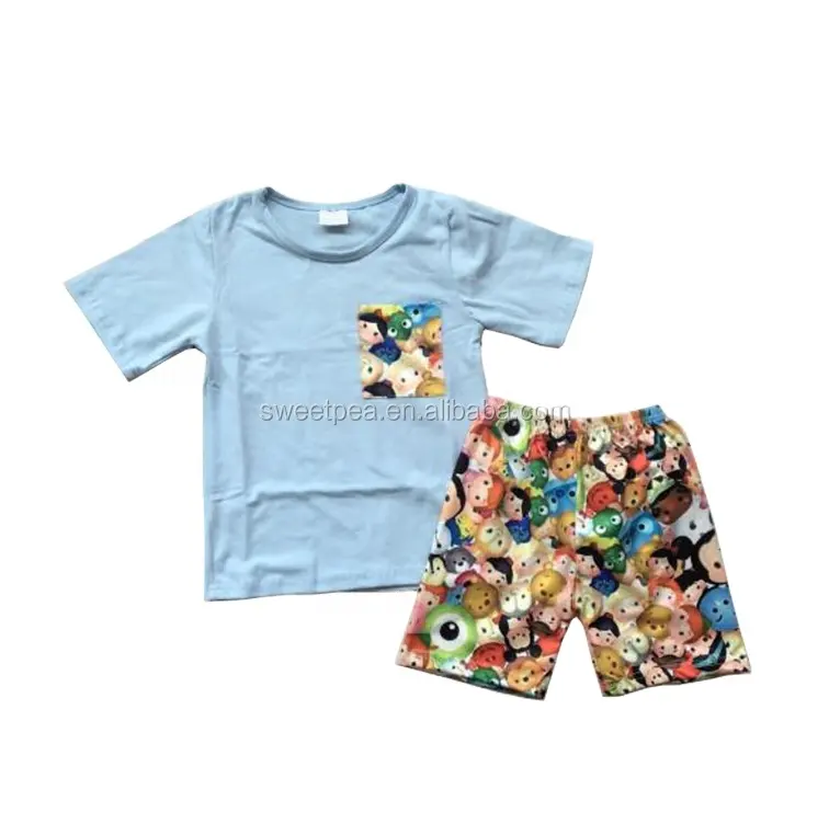 Groothandel Kinderen Boutique Kleding Baby Zomer Set Hot Selling Kid Kleding Baby Boy Kleding