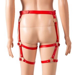 Europeo americano interesse integrato fibbia in pelle PU cintura rilegatura regolabile Bondage attrezzi per la tortura - Product Image 5