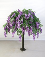 Grand arbre artificiel en soie blanche Yirong Shangpin de 6 pieds pour centres de table extérieurs, idéal pour les mariages