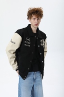 Veste brodée personnalisée en chenille Streetwear Bomber à coque souple et coque dure Veste universitaire Letterman Support en simili cuir