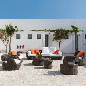 High Quality Contemporary Rattan Curved Set Outdoor Furniture for Hotel Park & Apartment Use Newly Designed - Product Image 2