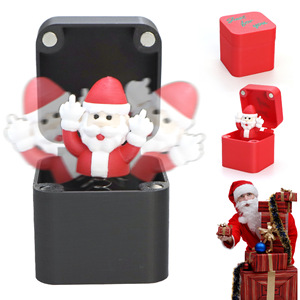 <b>Christmas</b> Reindeer Figurine In <b>Box</b> Animated Surprise Toy For Holiday Decoration Living Room Gift - Product Image 3