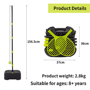 Juego de <span class=keywords><strong>Tenis</strong></span> Portátil para Exteriores, Entrenador de Swing con 1 Poste, 2 Raquetas y 1 Pelota, Juguete Deportivo Interactivo para Niños, para Jugar en el Patio Trasero - Product Image 5