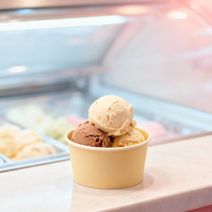 Gobelets en papier kraft blanc et bambou jetables pour glaces, personnalisables, de 2oz, 3oz, 4oz, 5oz, 6oz, idéaux pour les stands mobiles – Vente en gros - Product Image 5