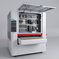 Machine de débavurage automatique RES800/RES1000/RES1300, machines de débavurage de tôles métalliques, machine de polissage et de chanfreinage des métaux