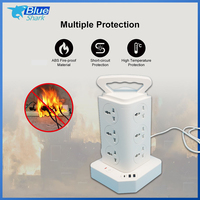 Multiprise universelle à colonne avec 12 prises AC et 3 ports USB (2 USB-C) avec protection contre les surtensions – Vente Flash