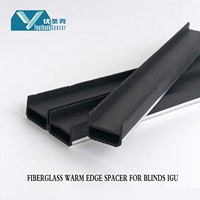 Barre d'espacement en fibre de verre à bord chaud 20 mm pour stores intégrés IGU, stores intégrés pour vitrage isolant, fenêtres et portes en aluminium