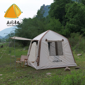 Tenda <span class=keywords><strong>da</strong></span> <span class=keywords><strong>campeggio</strong></span> gonfiabile a singolo strato per tenda <span class=keywords><strong>da</strong></span> famiglia rivestita in vinile nero tenda interna ad alta resistenza impermeabile e UV - Product Image 4