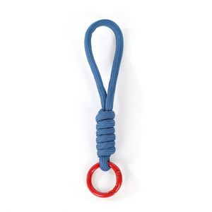 Wholesale Custom Hot Sale Hand Woven Keychain New Braided Rope Keychain Car Key Pendant Keyring - Product Image 4
