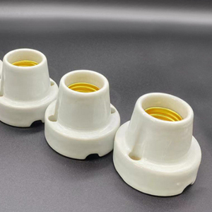 Portalámparas de Cerámica <span class=keywords><strong>E27</strong></span>, Base de Luz de Cerámica con Rosca Reforzada, Clásica para Iluminación de Suelo, Base Calefactora, Portalámparas para Mascotas - Product Image 3