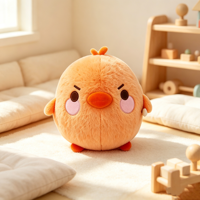 Peluche Poulet Orange Personnalisée, Jouet en Peluche Mignon de Dessin Animé, Mascotte Personnalisée, Poupée Douce pour Cadeaux Promotionnels, Jouet pour Enfants