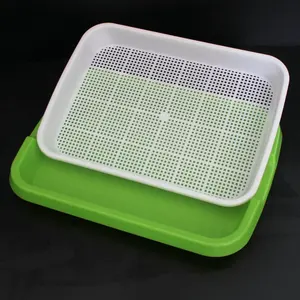 Plastic Seed Sprouter Tray Hydroponic Basket Seeding Germination Tray Sprouts Growing Kit for Garden Home Office