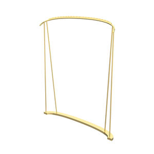 Portaabbigliamento in metallo per abiti Vintage con supporto per abbigliamento moderno negozio di abbigliamento personalizzato per vendita al dettaglio - Product Image 4