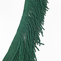 Bordure en boucle tressée en rayonne 100% de haute qualité, 7 pouces, frange lisse en bullion pour canapé, rideau, coussin décoratif
