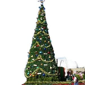 Outdoor Decoratie Grote Giant Commerciële Led Verlichte Giant Kunstmatige Kerstboom