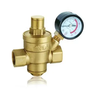 <span class=keywords><strong>Prix</strong></span> usine soupape de surpression Ss8090 régulateur/voie d'éperon limitée mâle femelle réglable en laiton <span class=keywords><strong>eau</strong></span> Pn16 avec compteur Prv - Product Image 2