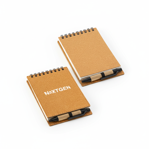 Cuaderno Espiral Reciclado con Tapa Abatible y Logotipo Personalizado, Juego de Bolígrafos, Regalo al por Mayor, Diario de Escritura Personalizado, Bloc de Notas Ecológico - Product Image 4