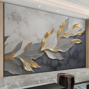 Nouveau tissu mural pour télévision, tissu mural en relief marbré pour salon, murale 3D, film et télévision, tissu mural - Product Image 1