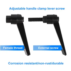 Lever Fast Dispatch Black Orange Alloy Adjustable Tight Clamping Lever Handle M12 M10 M8 M6 Clamp Lever With Stud