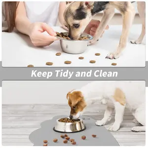 Anti Slip Dog Food Mat Use Diatomite Rubber Anti Slip Absorbent Pet Mat Washable Replace Waterproof Silicon Cat Litter Mat RTS