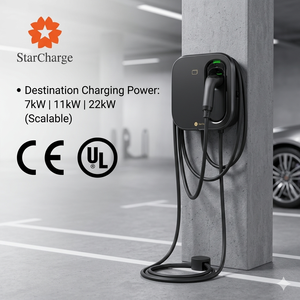 เครื่องชาร์จรถยนต์ไฟฟ้า Starcharge Artemis CE UL 7kW 11kW 22kW IP65 โครงสร้าง PC+ASA ควบคุมผ่านแอปสมาร์ทโฟน สำหรับใช้ในบ้าน ชนิดที่ 2 AC - Product Image 1