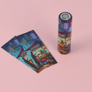 Ống bọc nhãn nhiệt co in kỹ thuật số, thiết kế mới, pin trụ 18650 kiềm, tùy chỉnh - Product Image 3