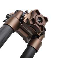 Support de tir tactique Linkogear HB-C02M Super Duty à 3 emplacements, en alliage d'aluminium haute résistance et fibre de carbone, bi-pied, accessoires de chasse