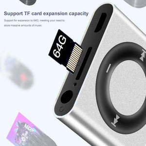 Aluminum Alloy Mini MP3 <b>Player</b> No Screen Portable Card Slot Music <b>Player</b> Children Activity Gift Running Audio <b>Player</b> - Product Image 5