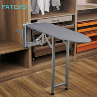 Planche à repasser escamotable dissimulée pour armoire, accessoires de placard intégré, planche à repasser coulissante robuste et peu encombrante