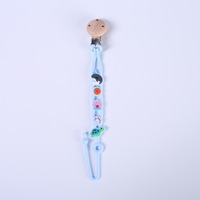 Chaîne anti-perte pour la dentition, attache de sucette en silicone, jouet pour bébé, sangle pour biberon, corde anti-chute, modèle 65, paquet unique