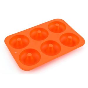 Moule à pâtisserie en <span class=keywords><strong>silicone</strong></span> de qualité alimentaire <span class=keywords><strong>sans</strong></span> BPA, antiadhésif, 6 cavités pour beignets, moules à beignets, moules à gâteaux - Product Image 3